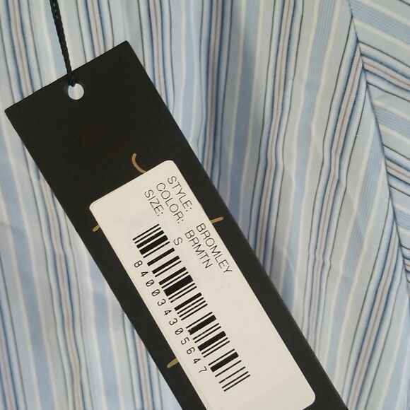 NWT Revolve X Petersyn Bromley Button Down Top in Blue - Picture 4 of 5